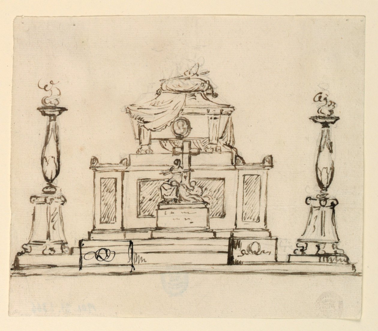 Elevation of a Sepulchral Monument by Giuseppe Barberi
