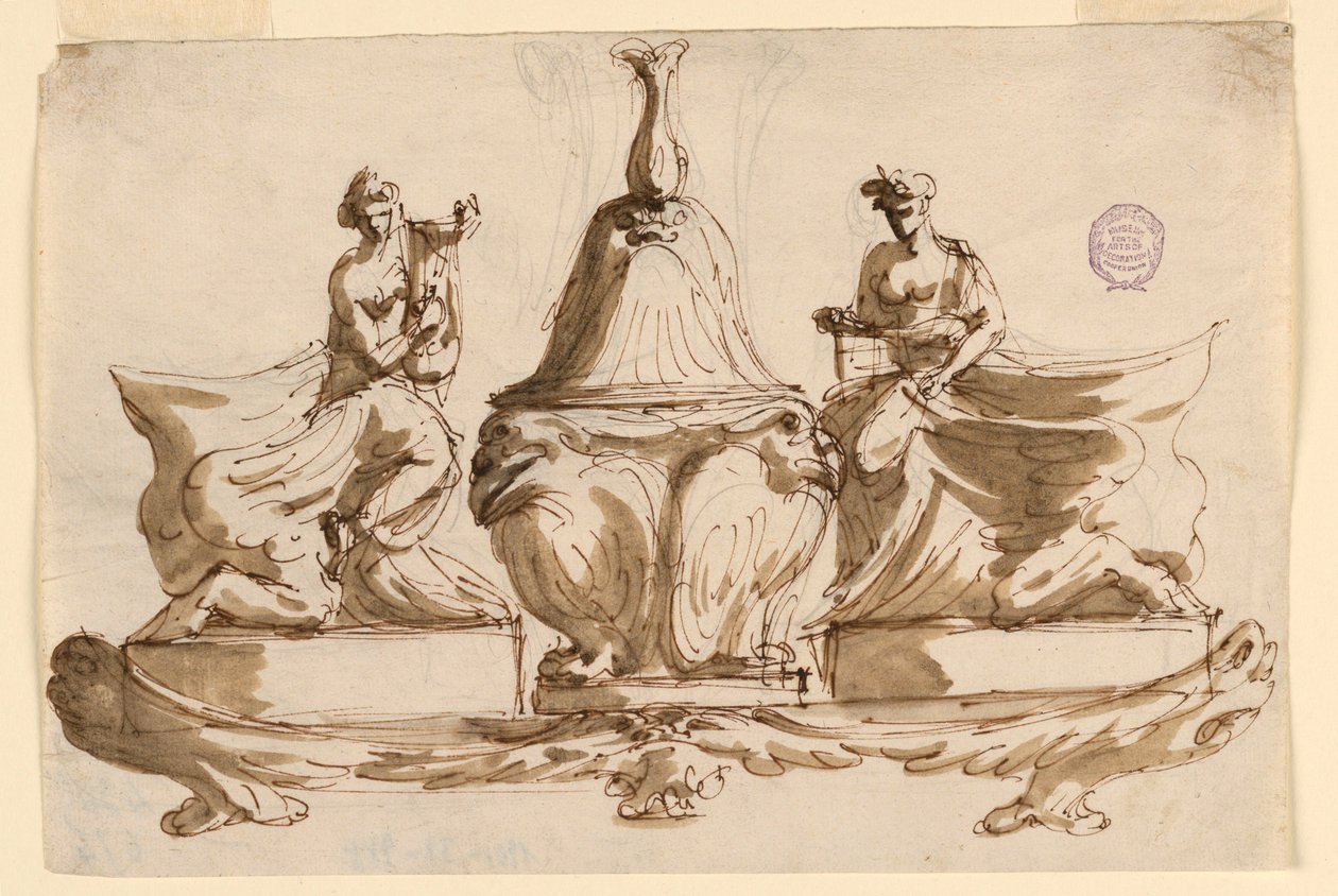 Design for an Inkstand by Giuseppe Bernardino Bison