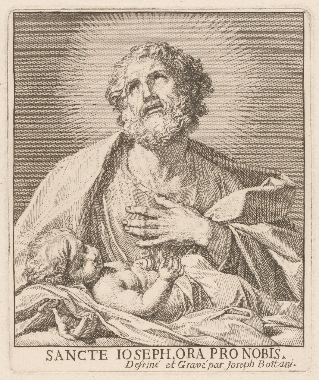 Saint Joseph and the Infant Jesus by Giuseppe Bottani