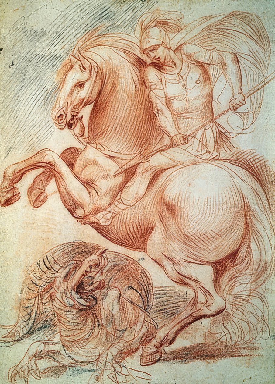 The Miracle of Saint George and the Dragon by Giuseppe Cesari
