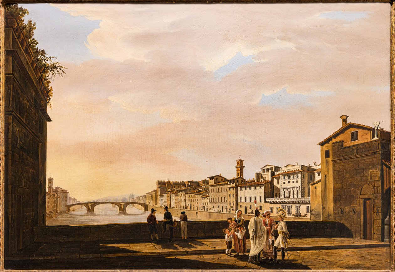 View from Ponte Vecchio by Giuseppe Gherardi