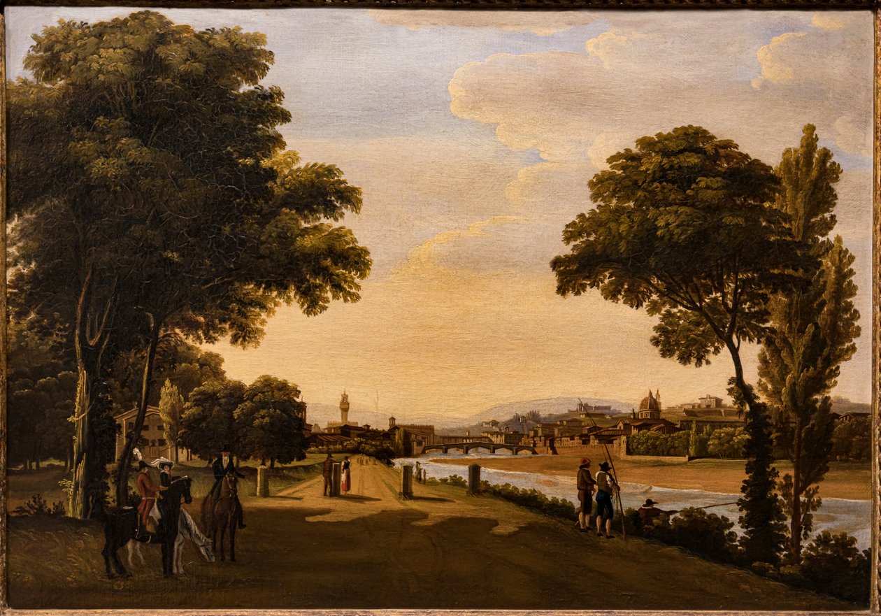 View of the Arno by Giuseppe Gherardi