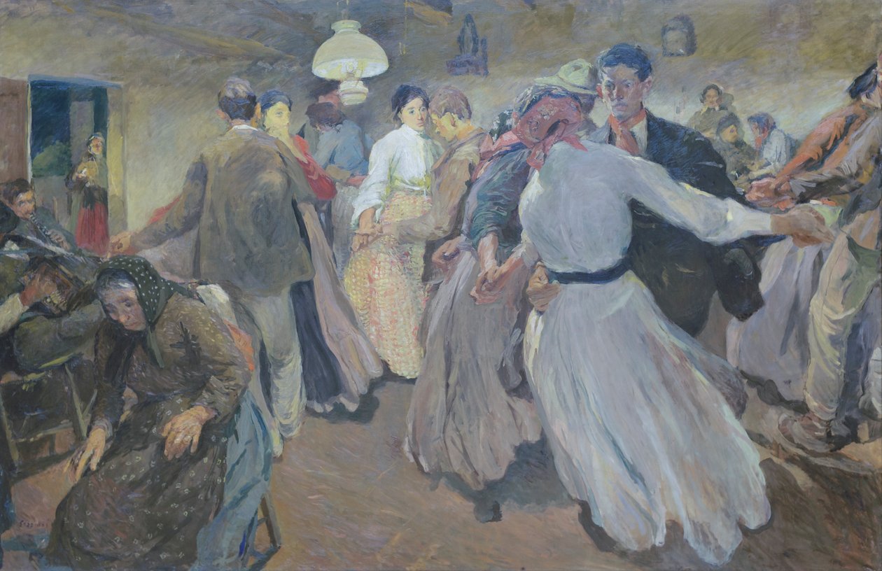 Village Dance by Giuseppe Graziosi