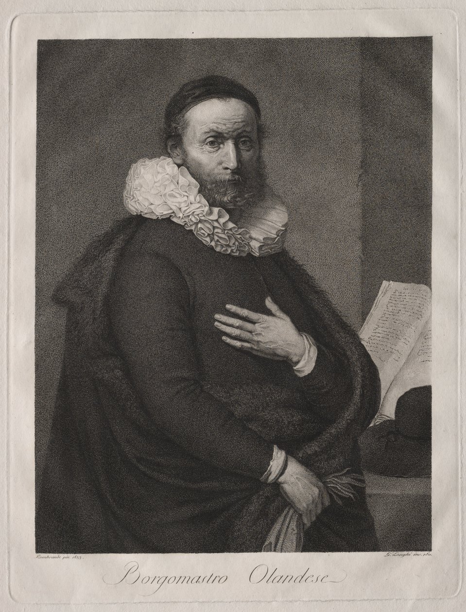 The Dutch Burgomaster by Giuseppe Longhi