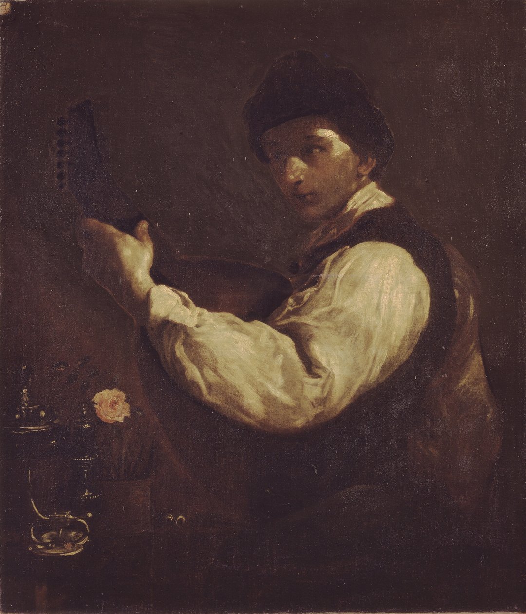 The Luteplayer by Giuseppe Maria Crespi