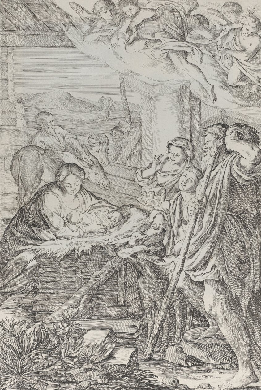 Adoration of the Shepherds by Giuseppe Maria Mitelli