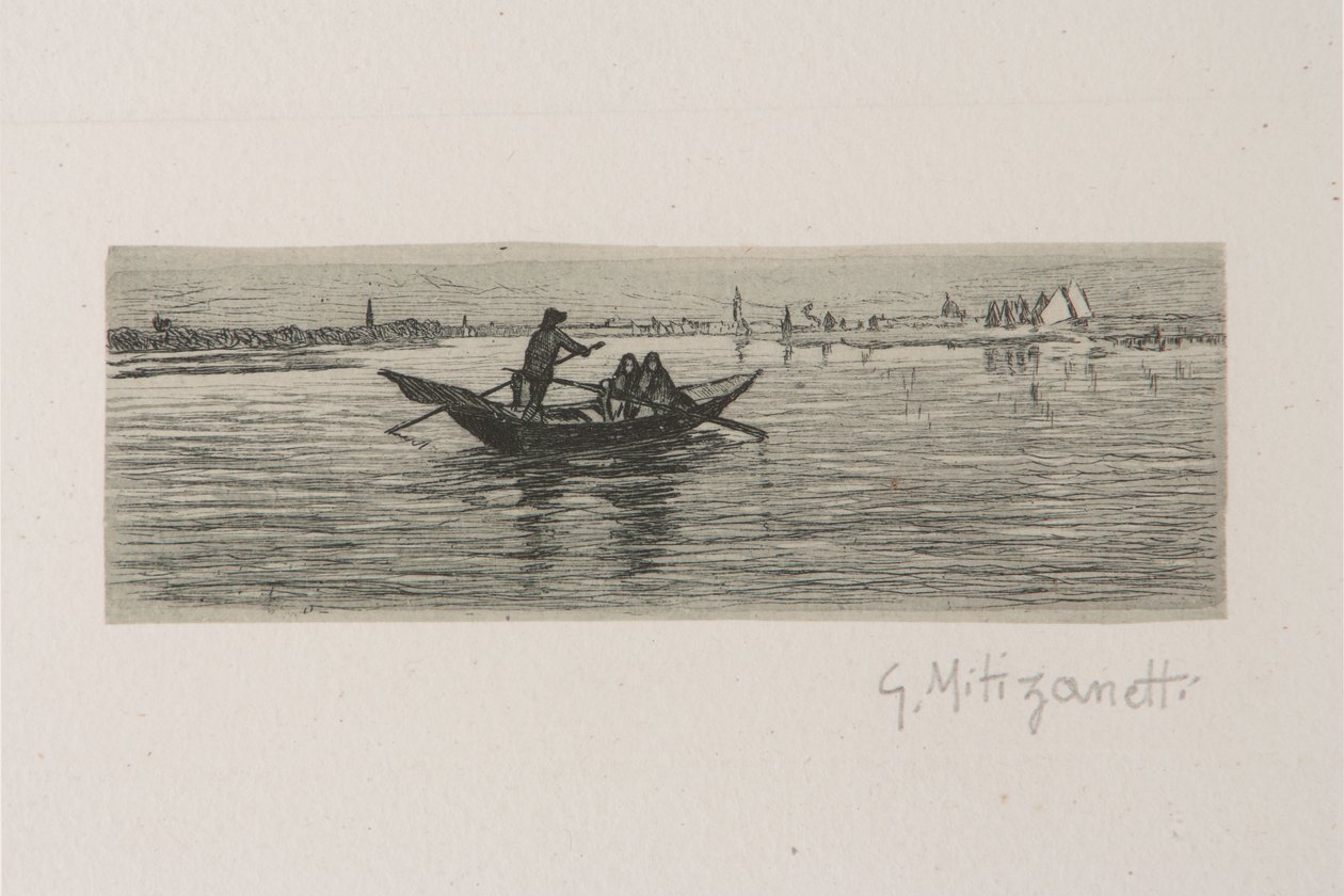The Boatman by Giuseppe Miti Zanetti