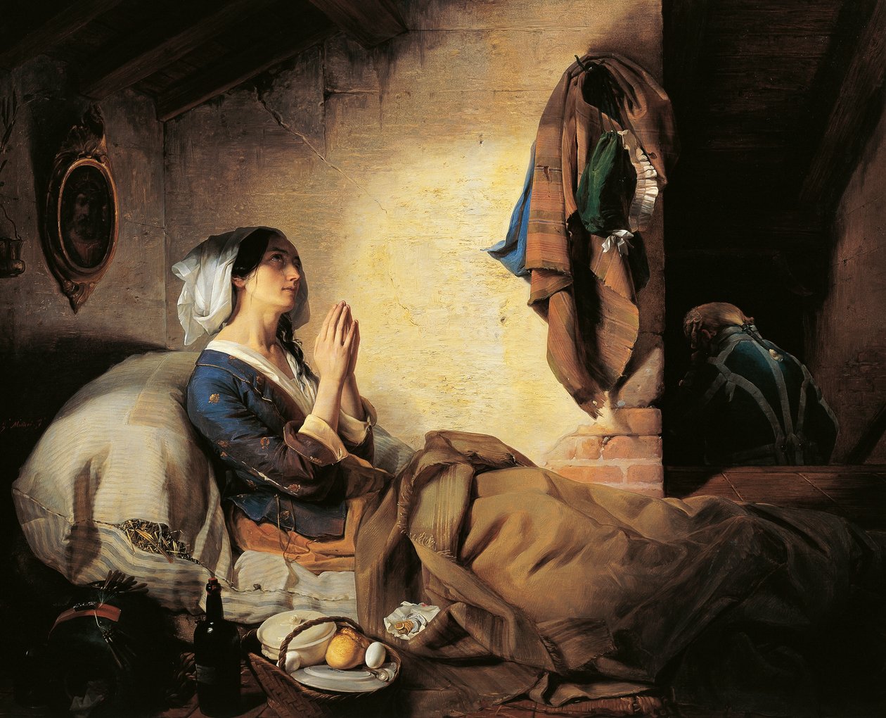 Abandoned or Fallen Woman by Giuseppe Molteni