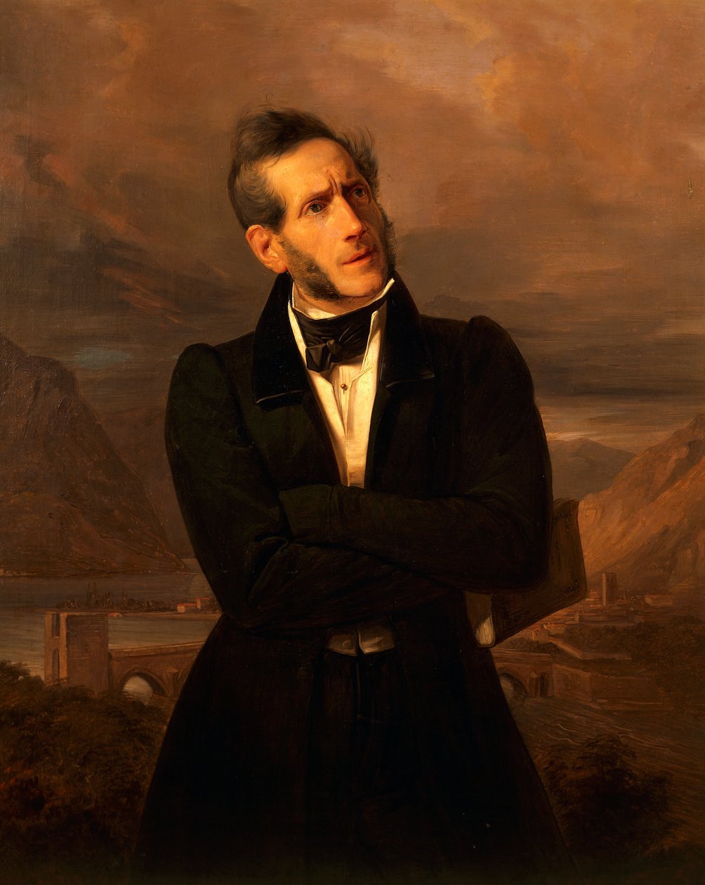 Portrait of Alessandro Manzoni by Giuseppe Molteni