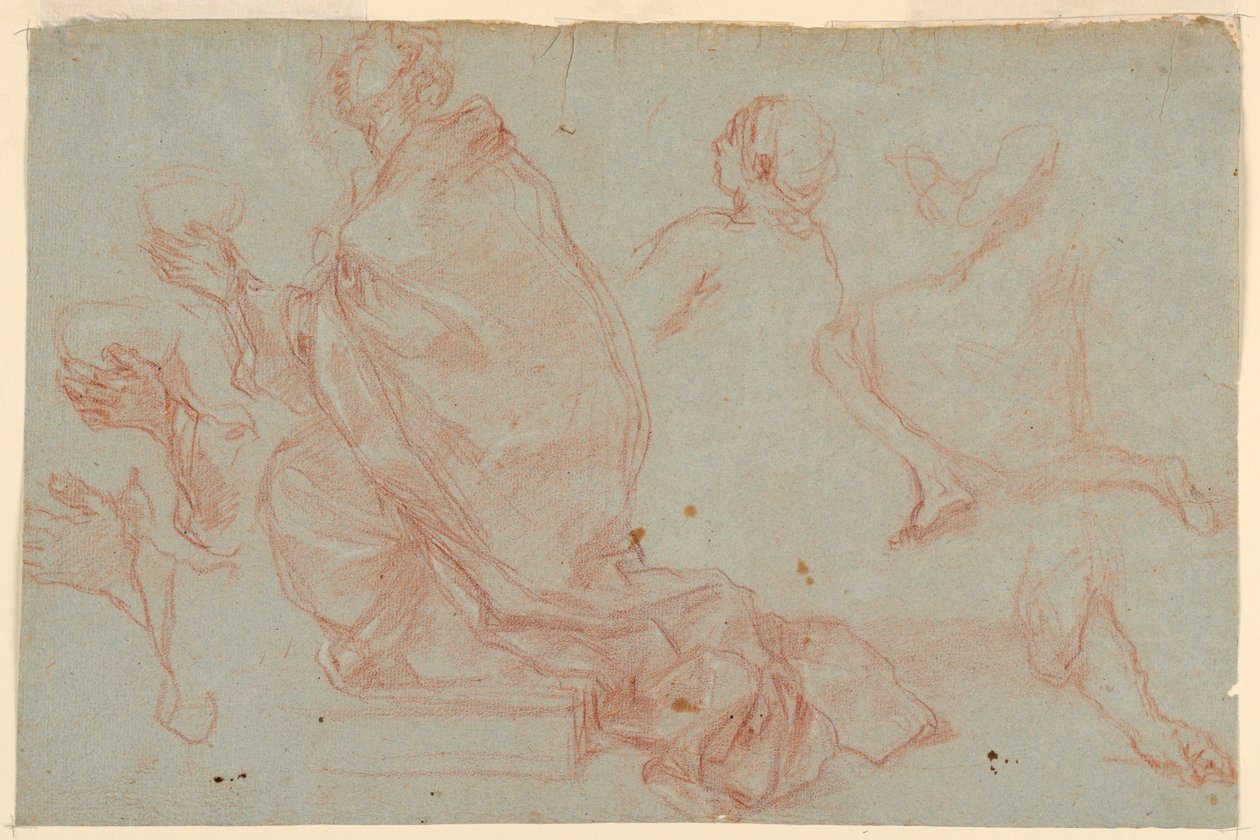 Kneeling Figures by Giuseppe Passeri