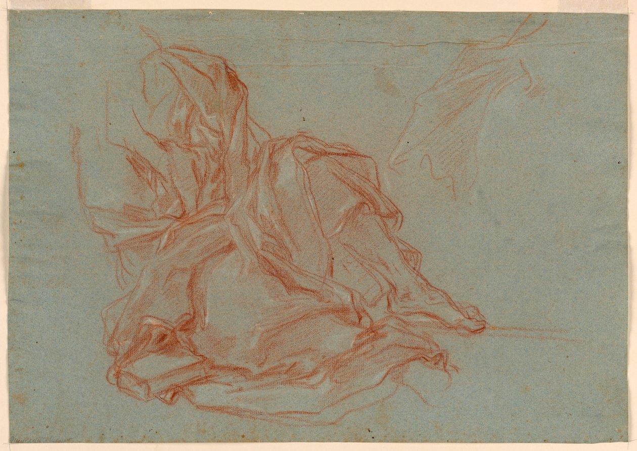 Studies for a Young Man, Drapery by Giuseppe Passeri