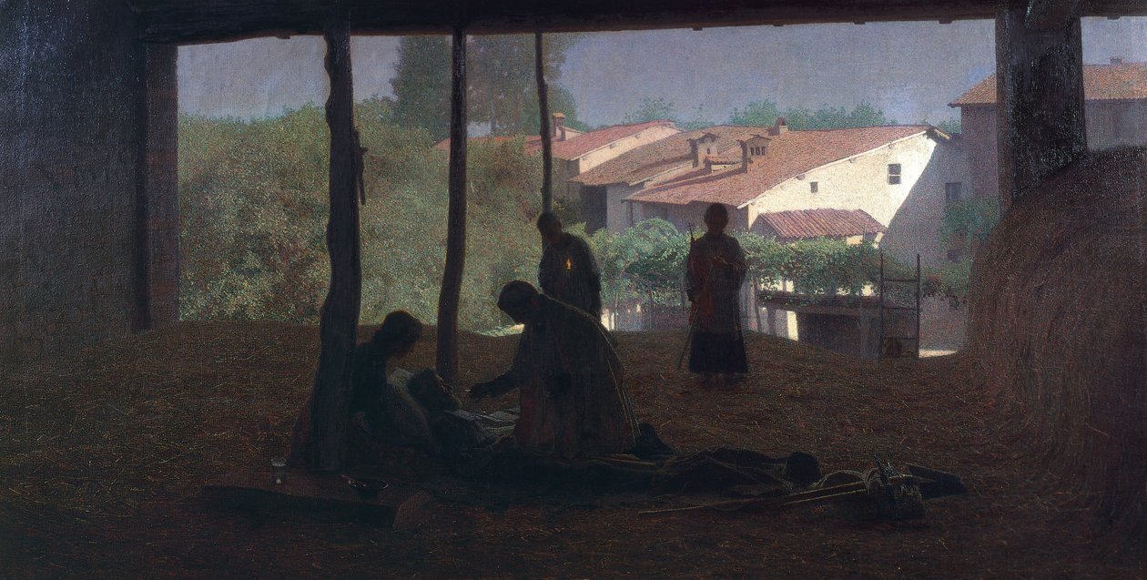 The barn by Giuseppe Pellizza da Volpedo