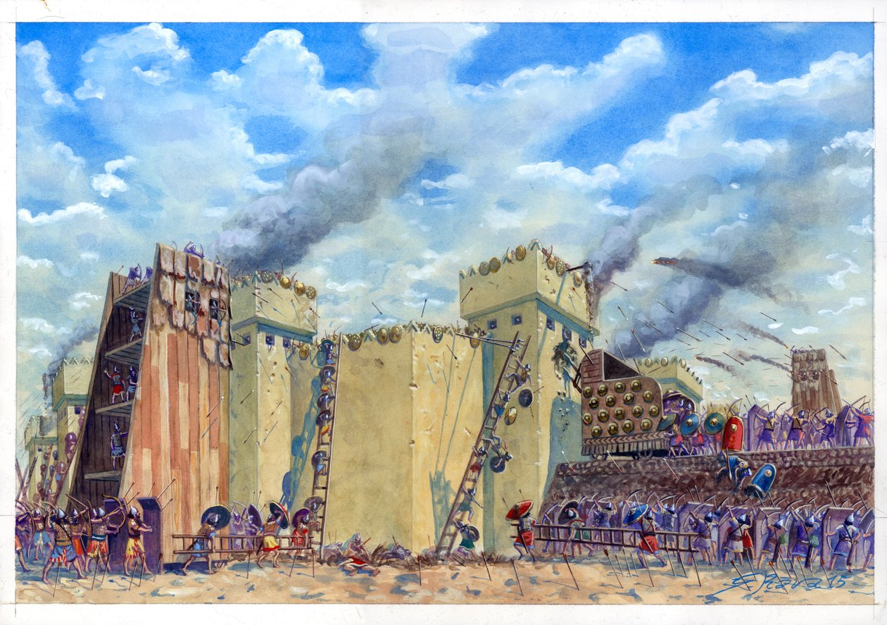 Siege of Tel Lachish by Giuseppe Rava