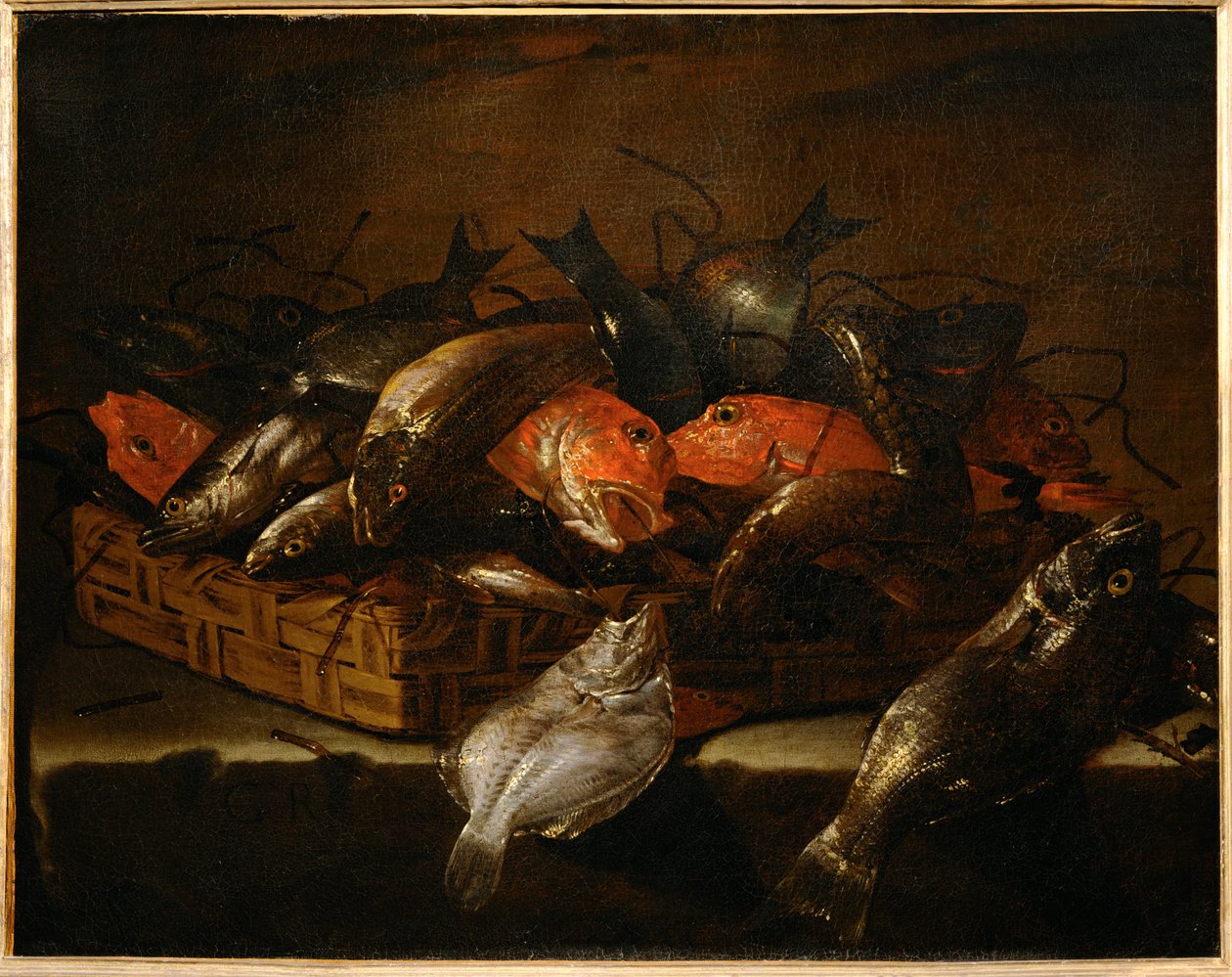 Still-life with fish by Giuseppe Recco