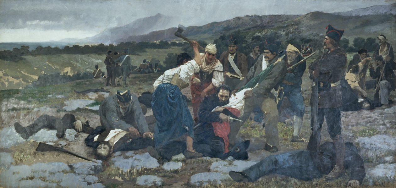 The Death of Carlo Pisacane by Giuseppe Sciuti