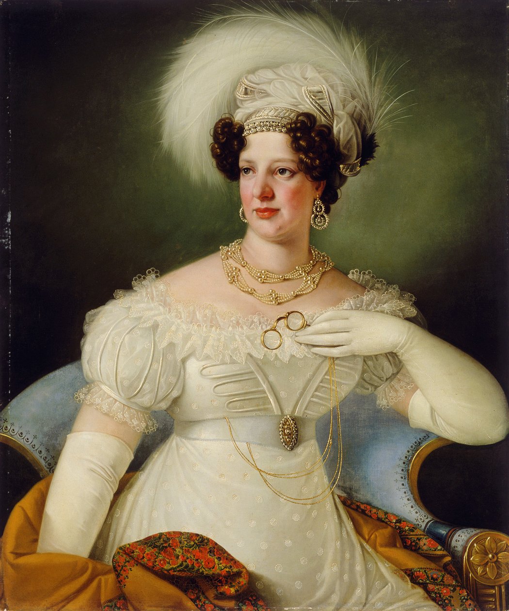 Portrait of Countess Cecilia of Auersperg by Giuseppe Tominz