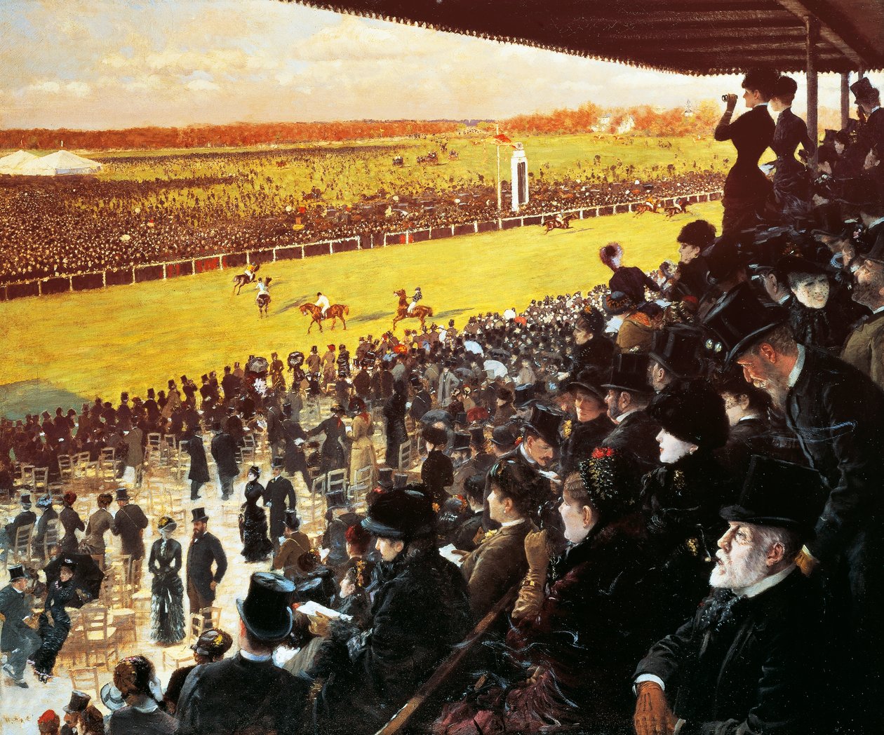 Races at Longchamps by Giuseppe or Joseph de Nittis