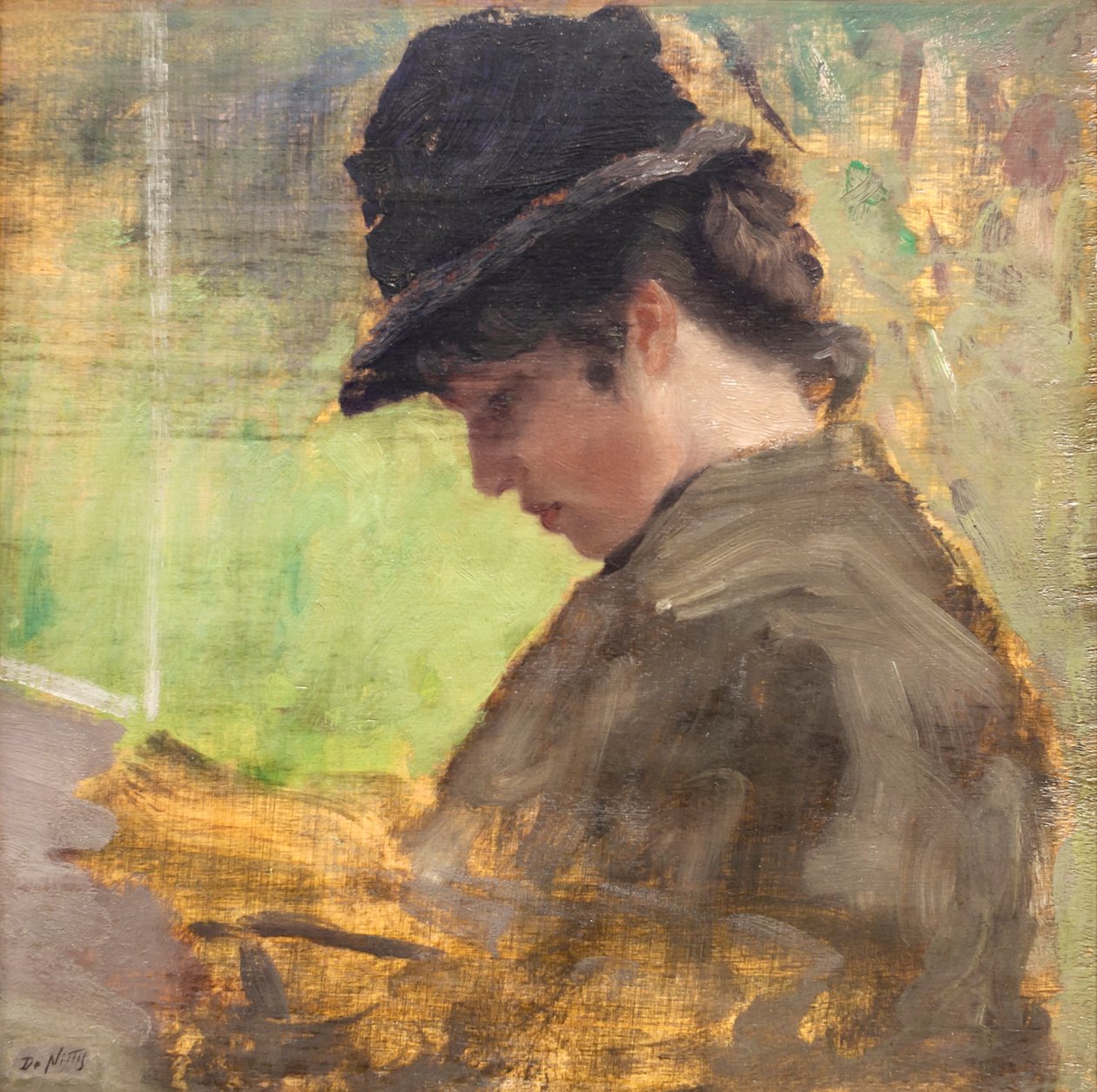 The English Girl by Giuseppe or Joseph de Nittis
