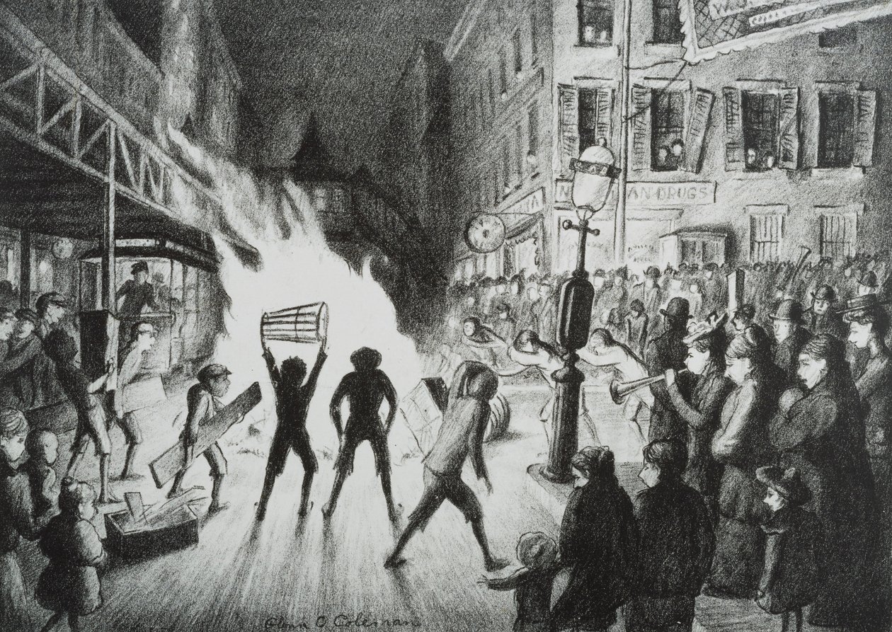 Election Night Bonfire by Glenn O Coleman