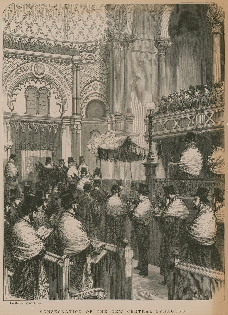 Consecration of the New Central Synagogue by Godefroy Durand