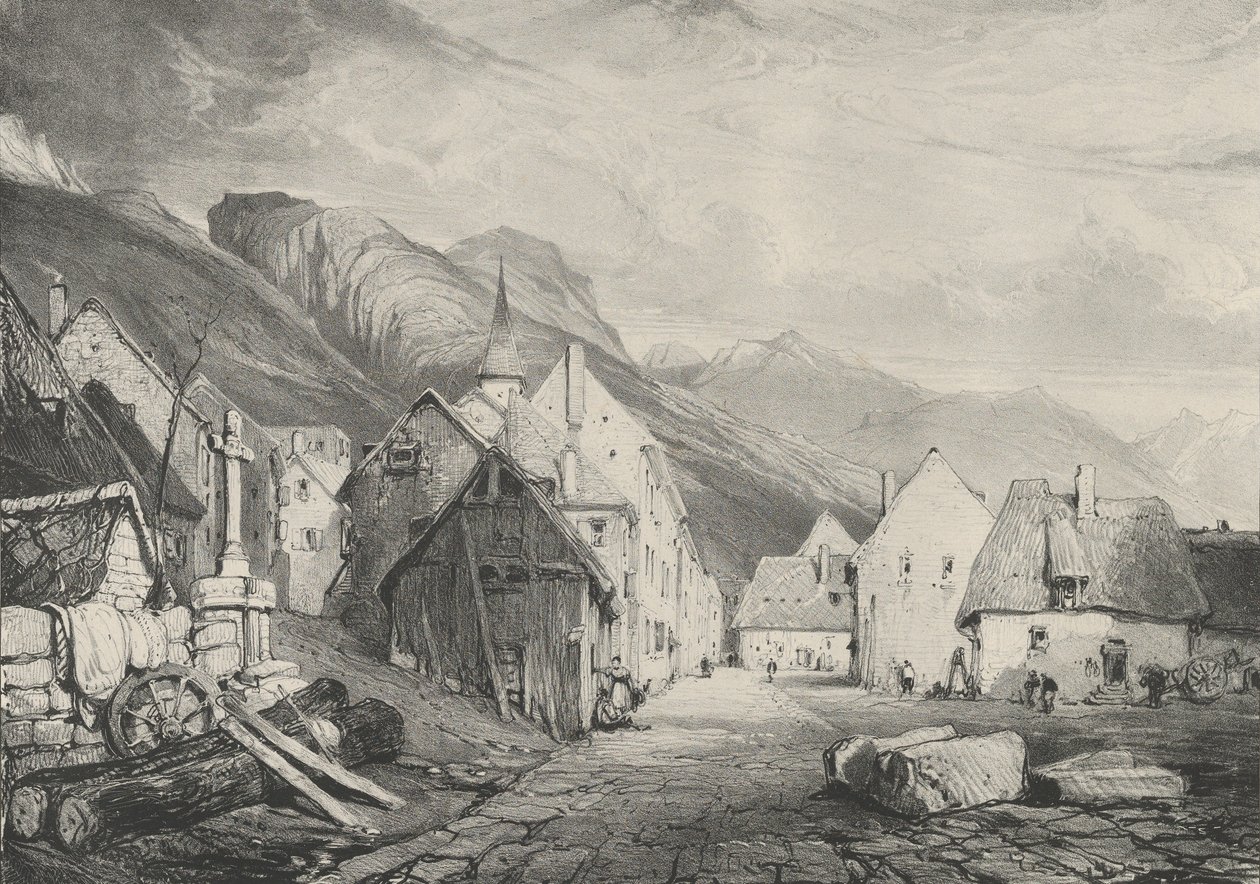 Entrée du Village des Bains by Godefroy Engelmann