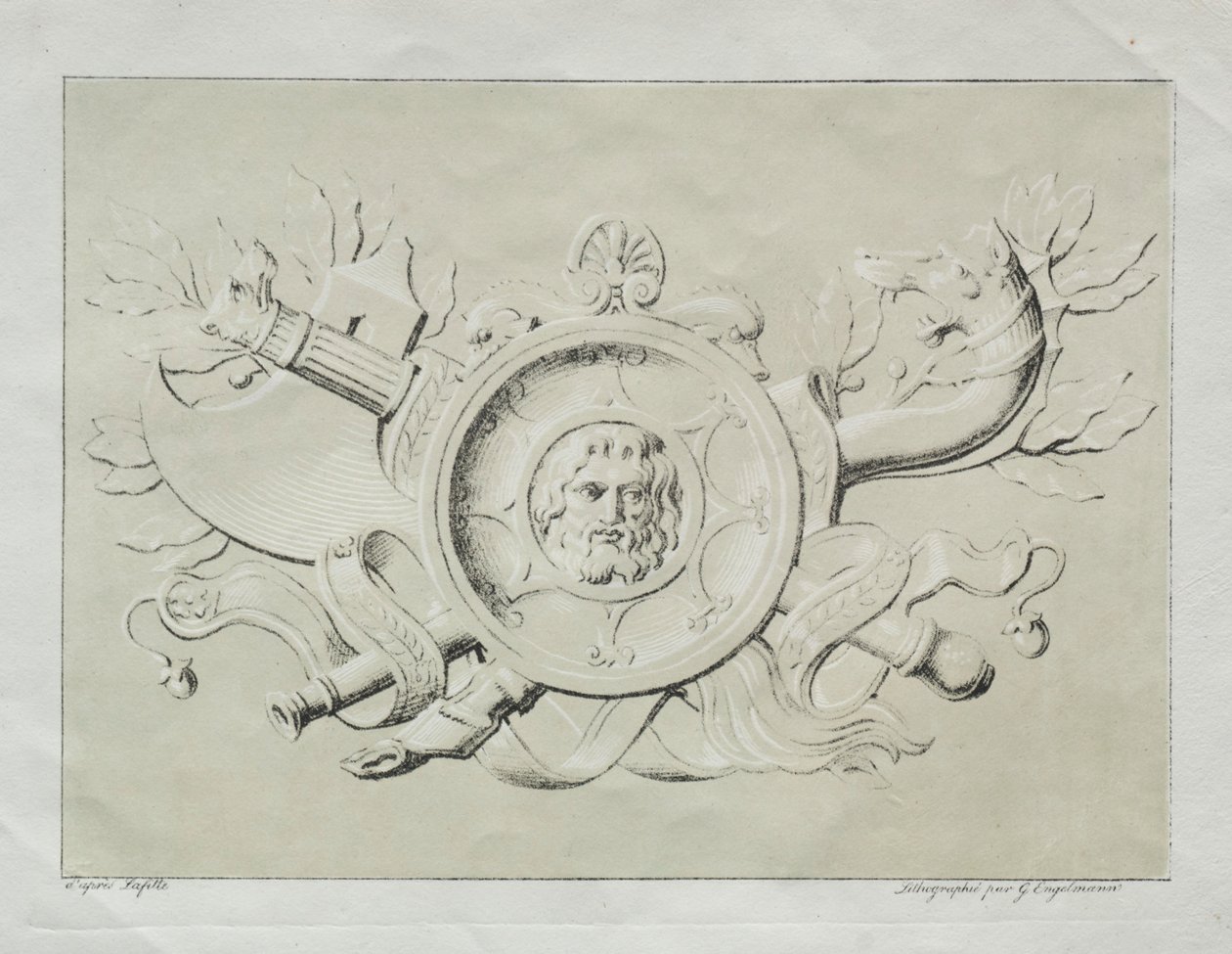 Collection of Lithographic Essays: A Trophy by Godefroy Engelmann