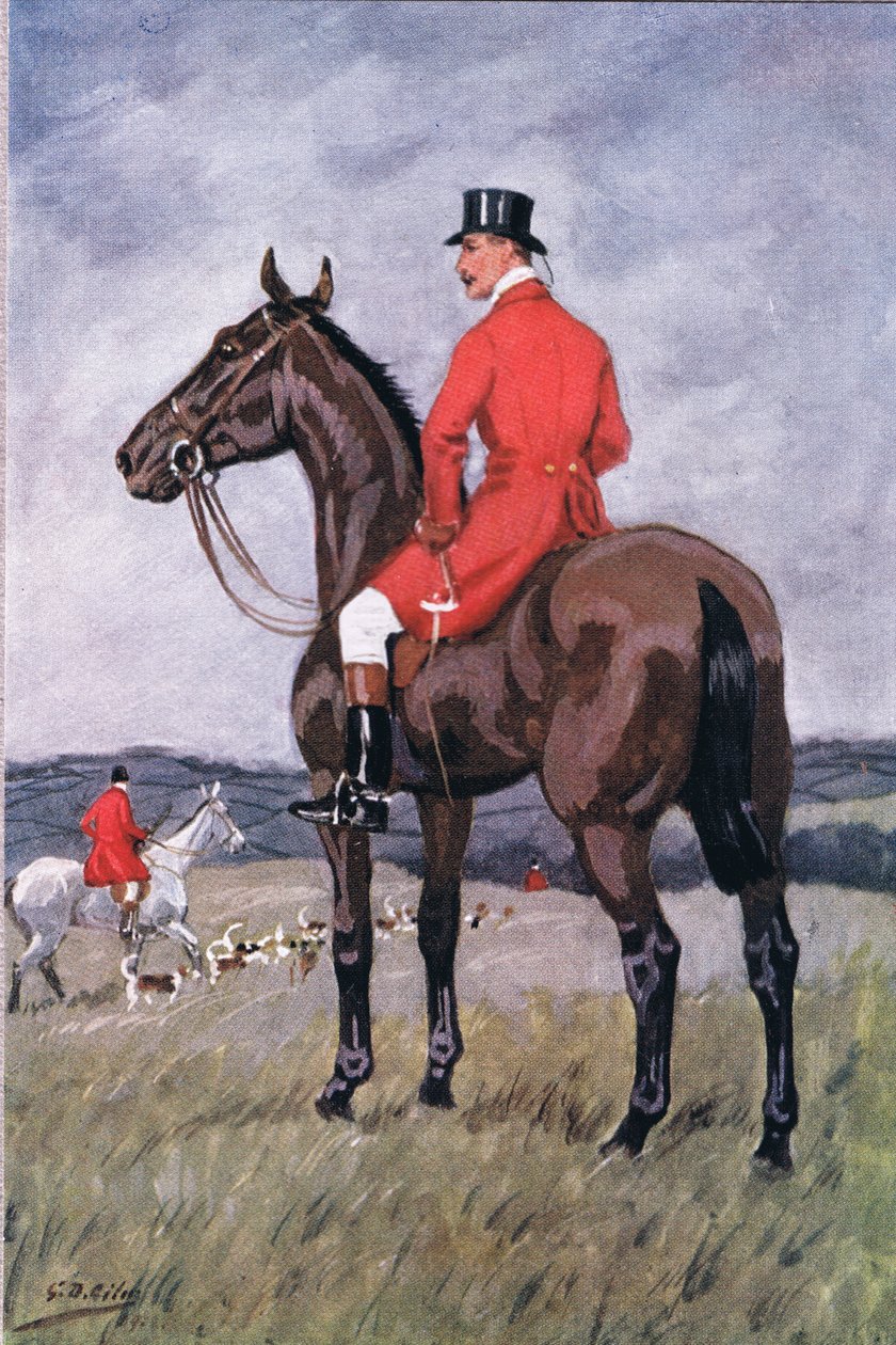 By Flood and Field: And One Who Rode on a Dark Brown Steed, from Poems of Adam Lindsay Gordon Published by T. N. Foulis, 1912 by Godfrey Douglas Giles
