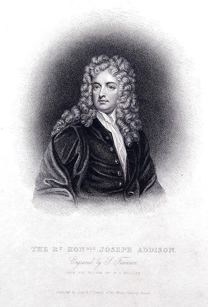 The Rt Hon Joseph Addison by Godfrey (after) Kneller