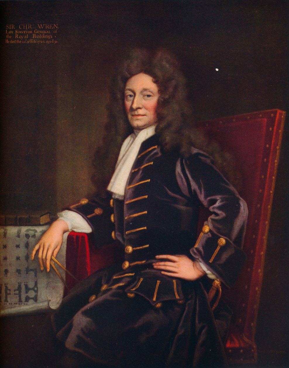 Sir Christopher Wren by Godfrey Kneller