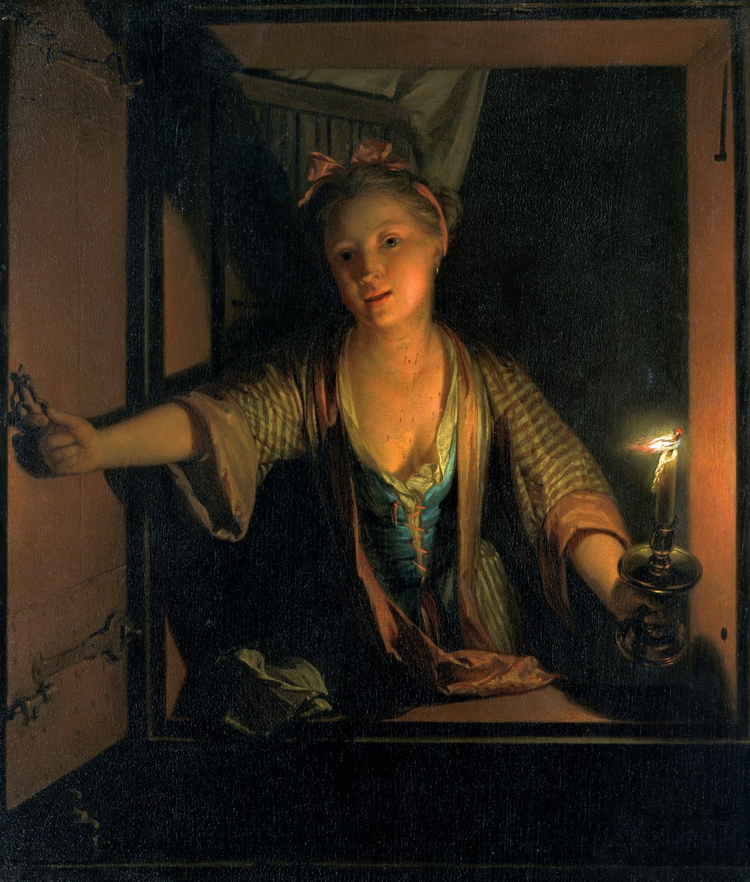 A Girl at the Window, 1663-1700 by Godfried Schalcken