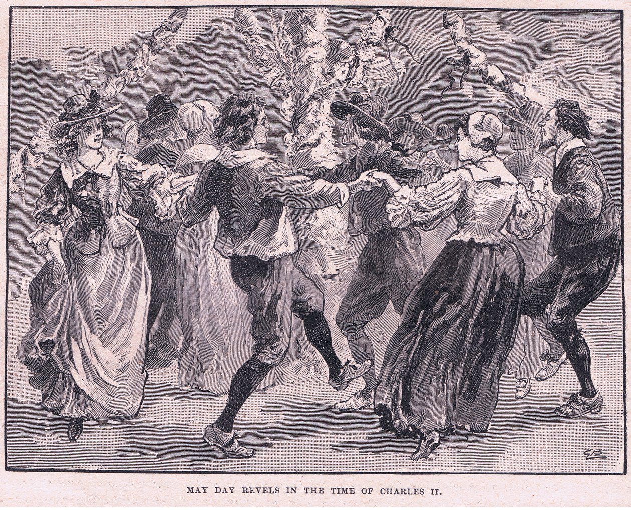 May Day Revels in the Time of Charles II by Gordon Frederick Browne