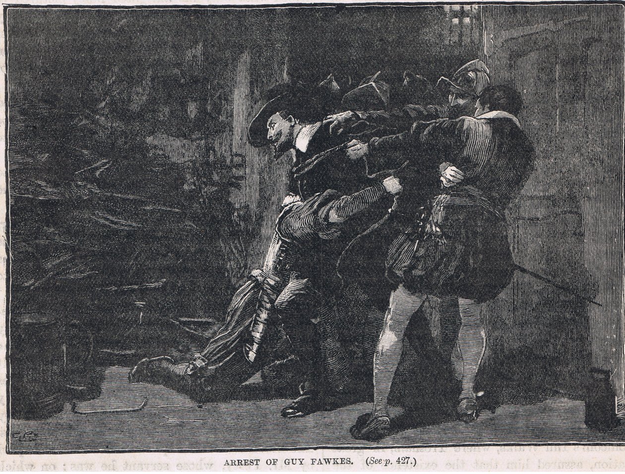 The arrest of Guy Fawkes 1605 by Gordon Frederick Browne