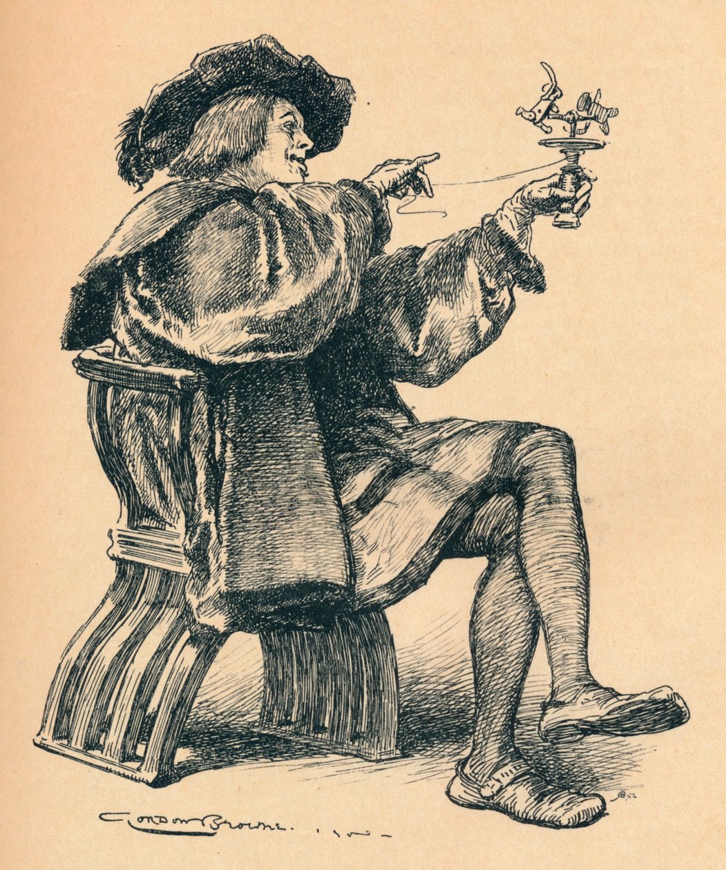 The Puppets, c1900 by Gordon Frederick Browne