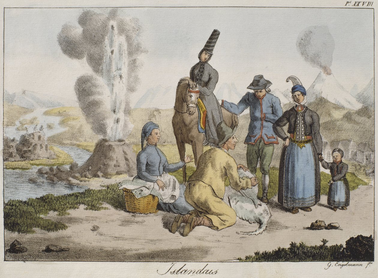 Icelanders by Gottfried or Godefroy Engelmann
