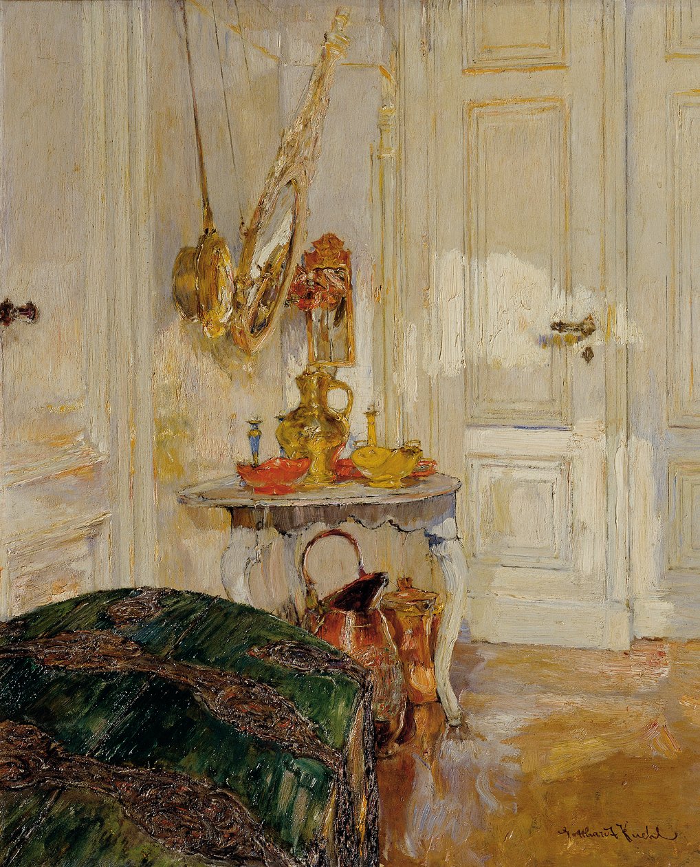 White Interior by Gotthardt Kuehl