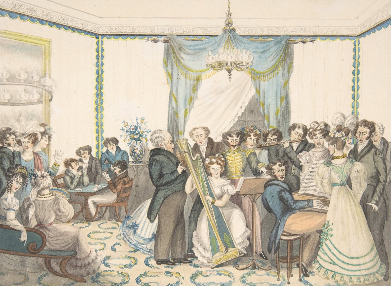 A Concert, 1820-30 by Granddaughters of Dr. Samuel Parr.