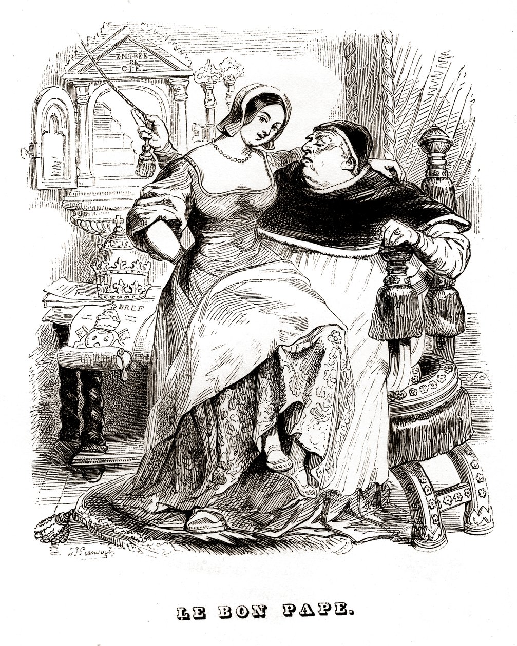 The Good Pope: Time by Grandville (1803 47)