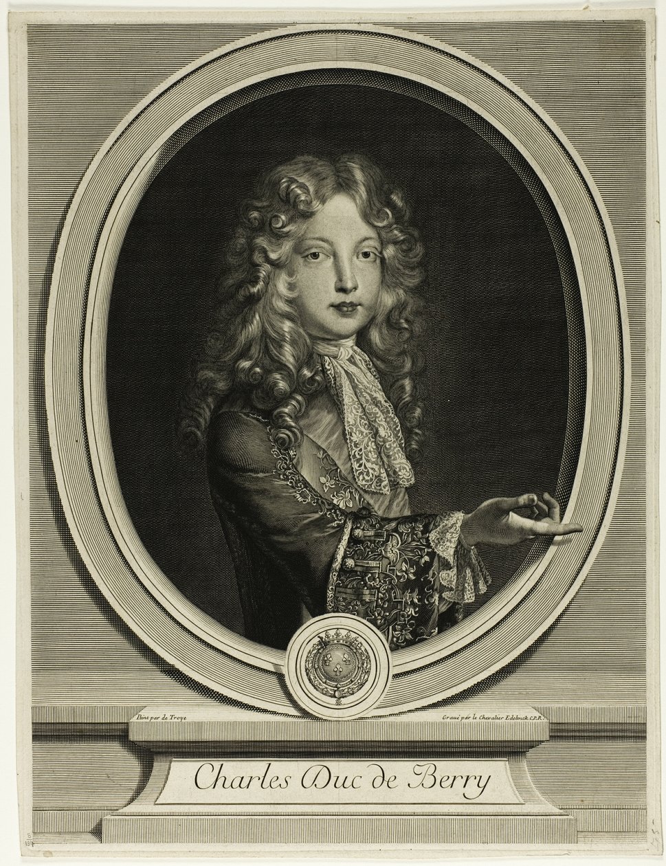 Charles, Duke of Berry by Gérard Edelinck