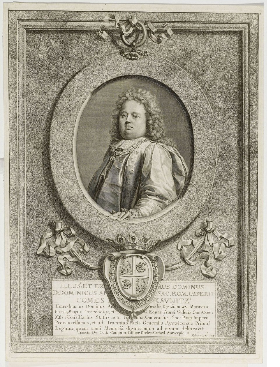 Dominicus Andreas Kaunitz by Gérard Edelinck