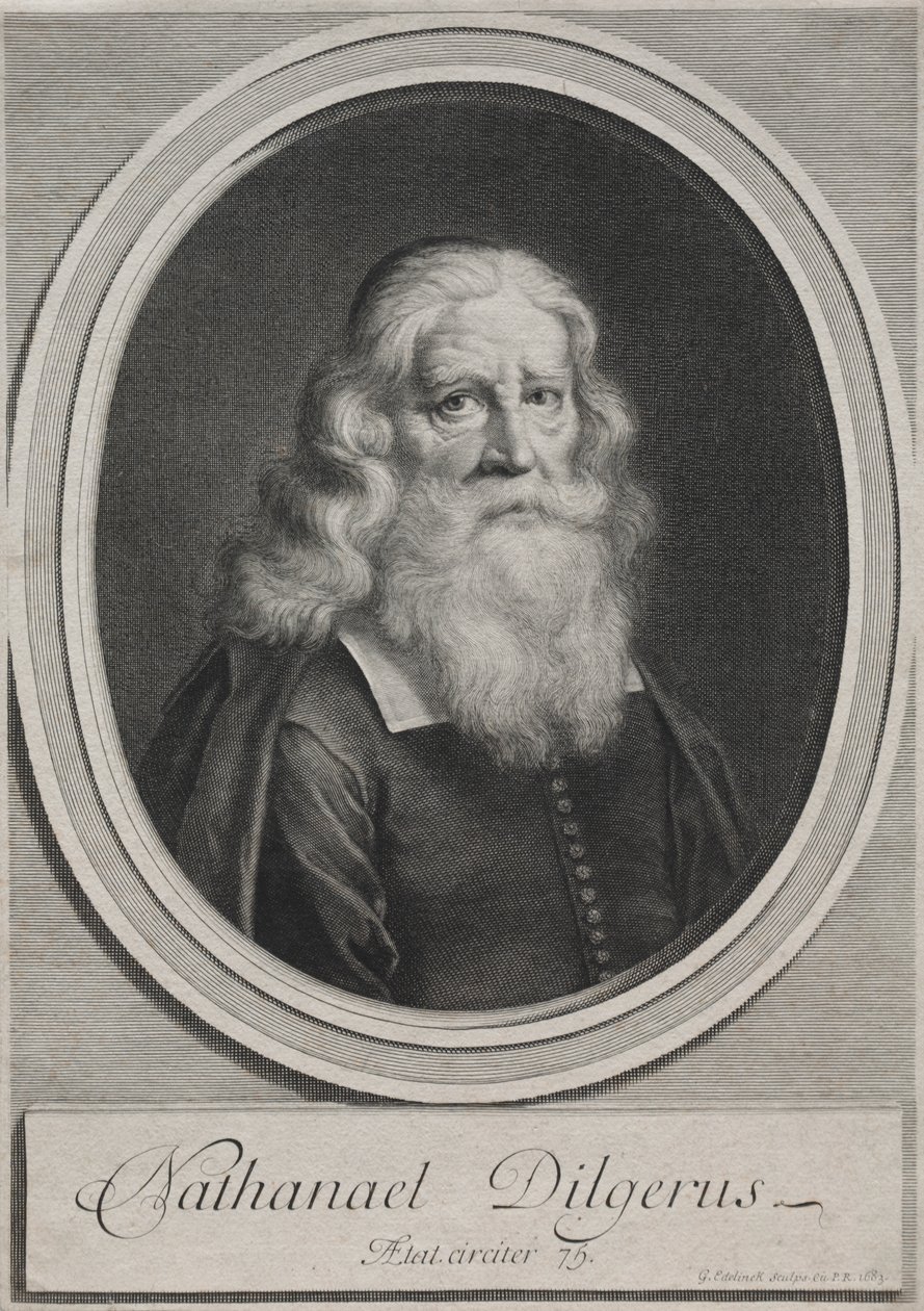 Nathanael Dilgerus, Minister of Danzig by Gérard Edelinck