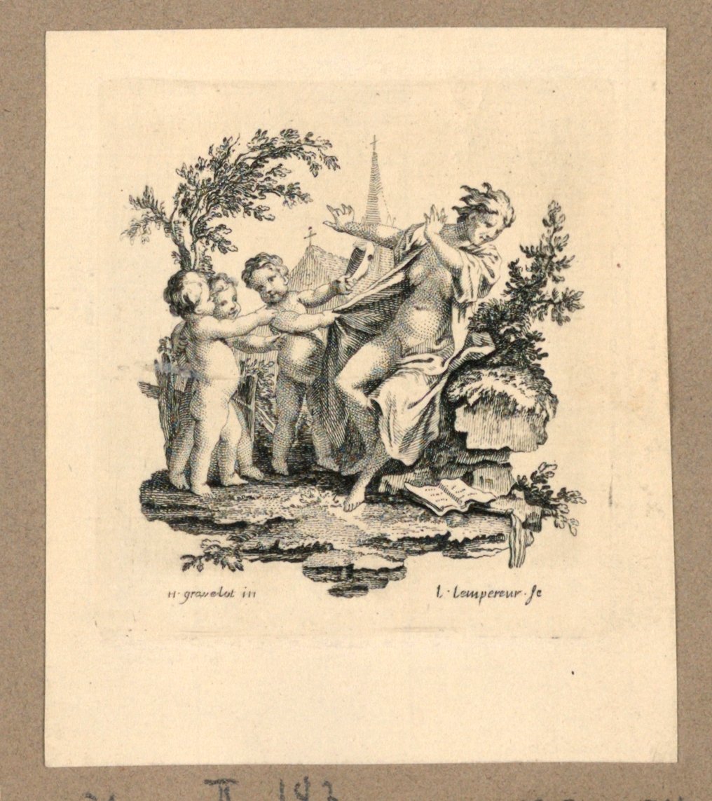A Woman is Unmasked by Gravelot