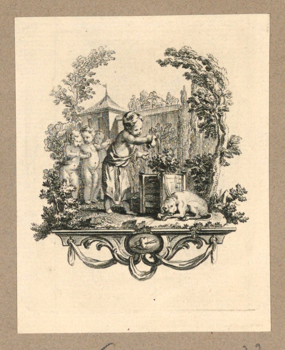 Child Watering a Plant by Gravelot