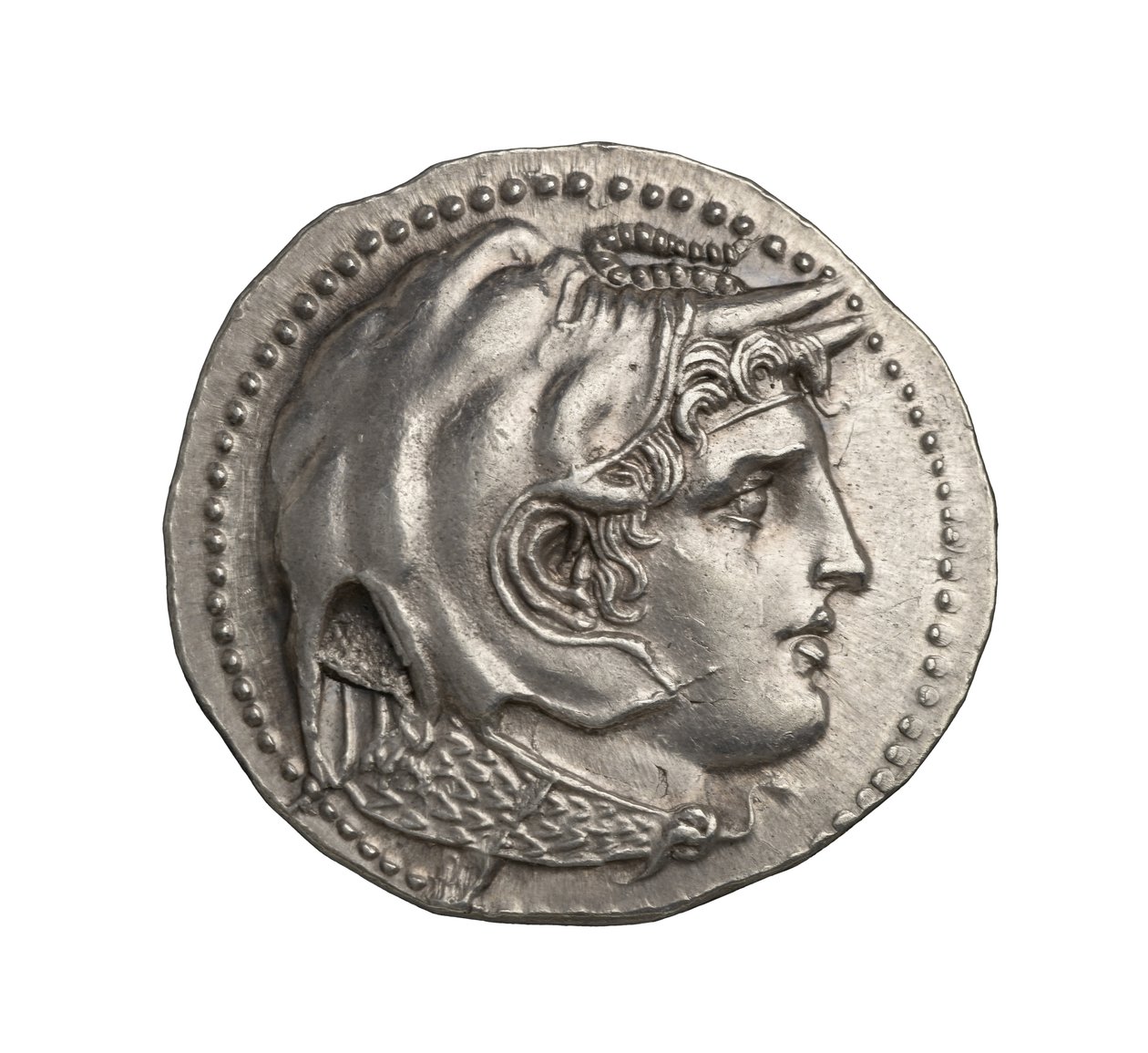 Ancient Greek (Ptolemaic) Silver Coin from Alexandria by Greek
