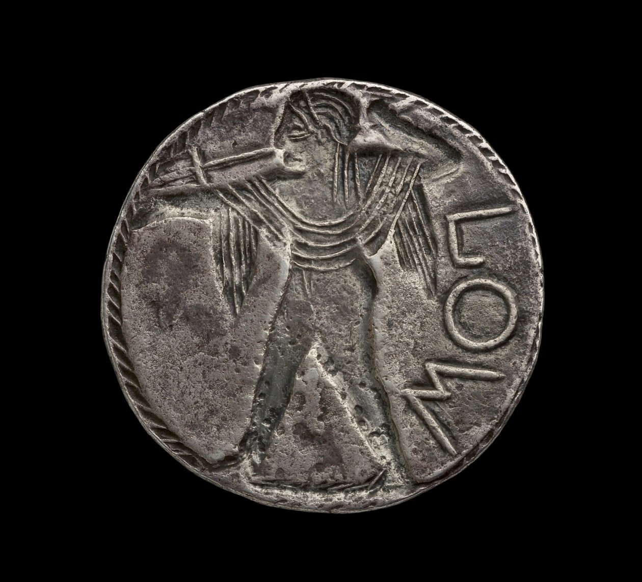 Ancient Greek incuse silver coin from Posidonia by Greek
