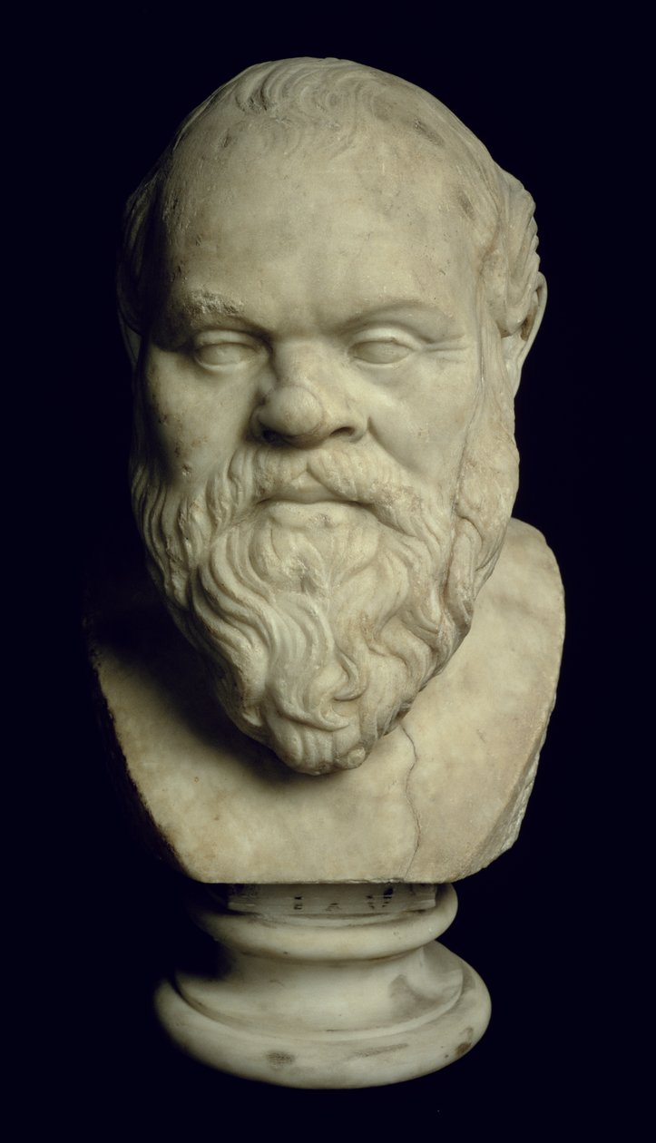 Bust of Socrates (469-399 BC) by Greek