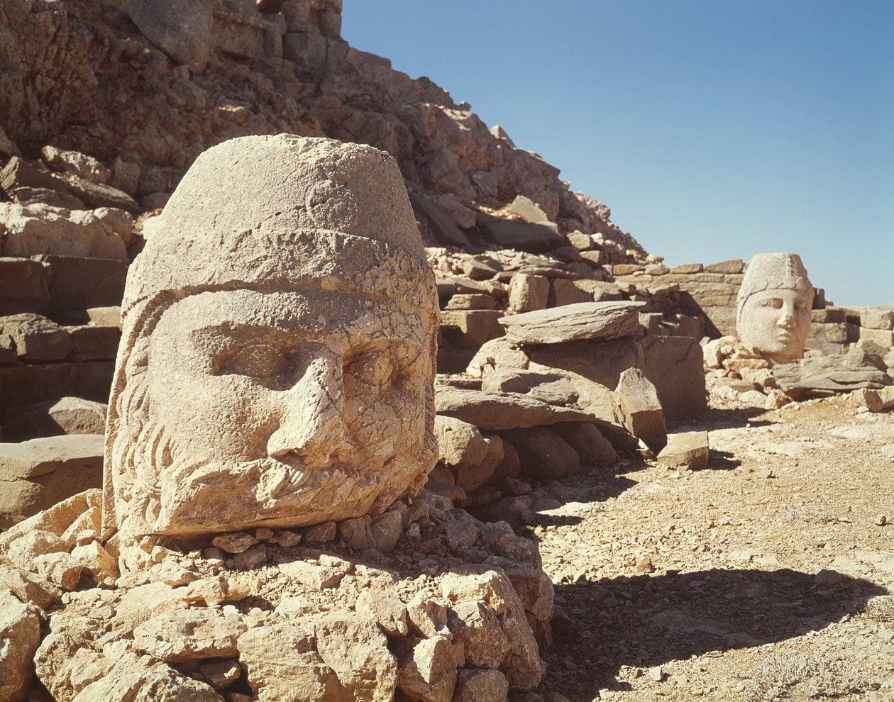 Colossal Head of Heracles and Antiochus from the West Terrace by Greek