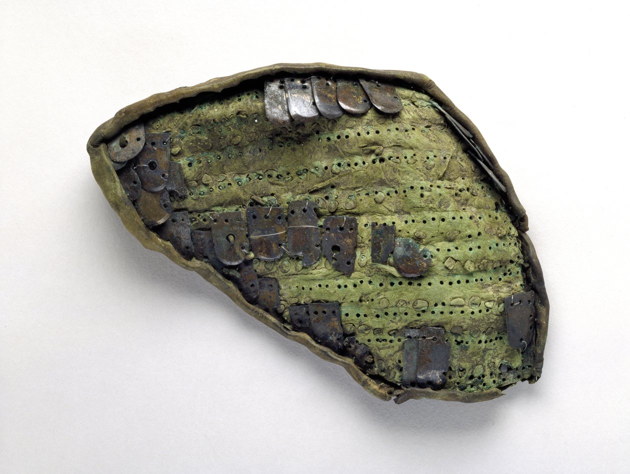 Fragment of scale armour, from a warrior grave at Nymphaeum by Greek