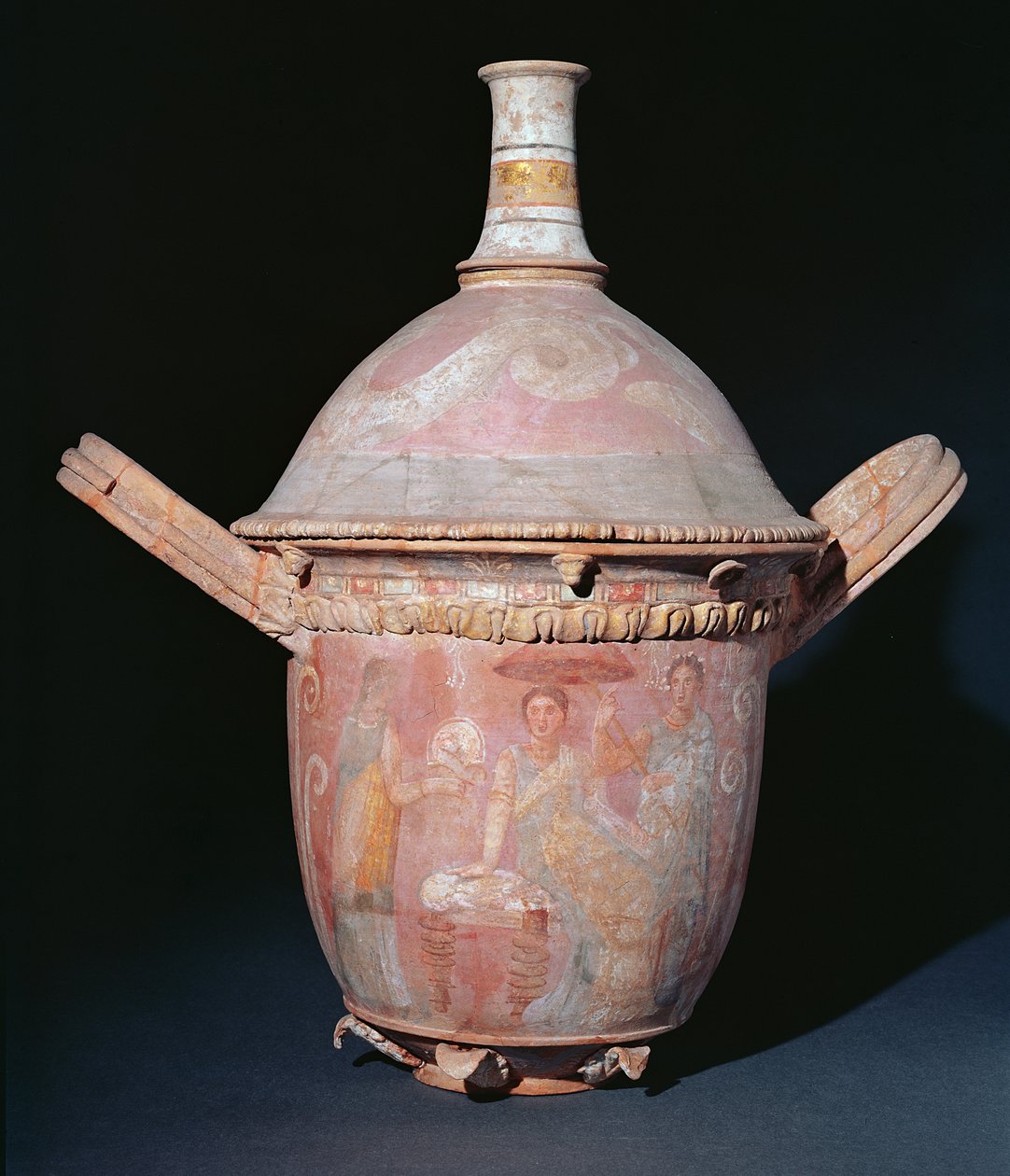 Pot with a Scene of Women Bathing by Greek