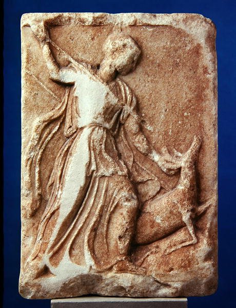 Artemis Hunting, c.410 BC by Greek