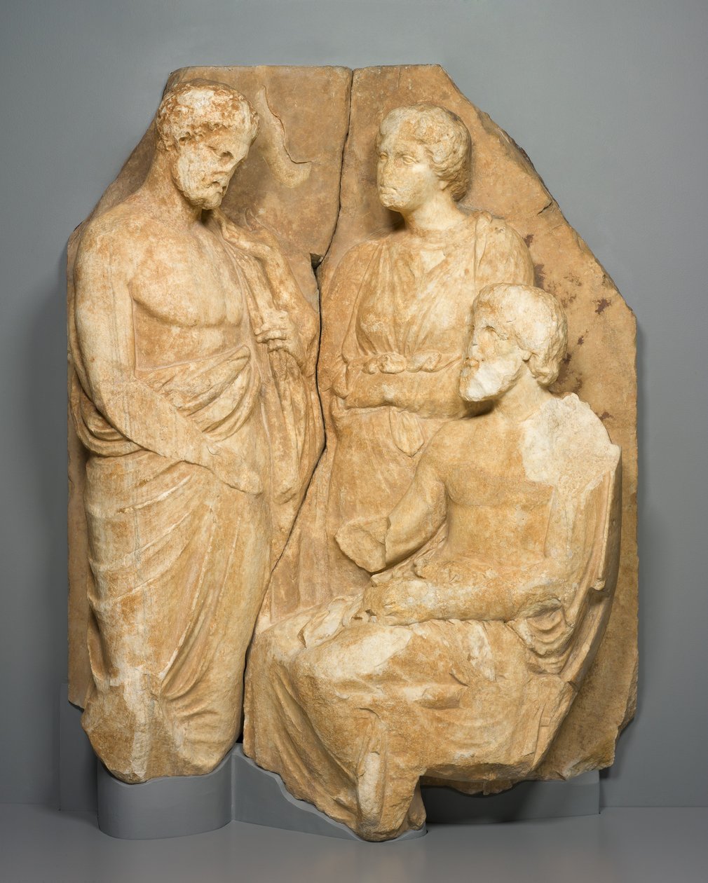 Fragment of a Funerary Naiskos by Greek School